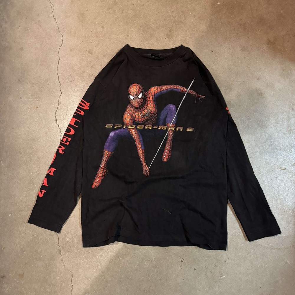 Spider-Man Black Long Sleeve Shirt